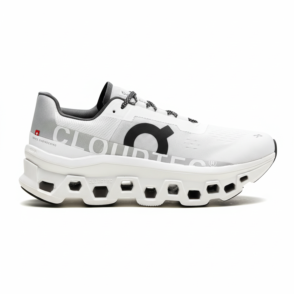 On Running Cloudmonster "All White"