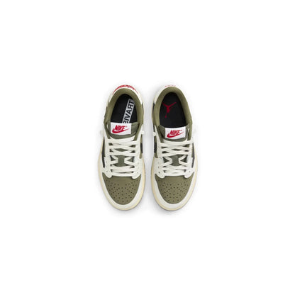 Travis Scott x Air Jordan 1 Low OG Medium Olive (PS)